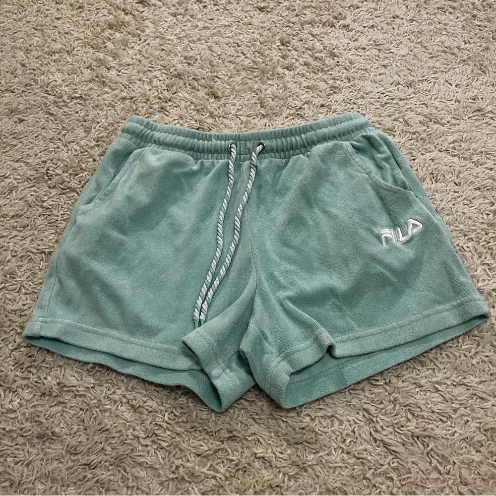 file mint towel athletic shorts size large